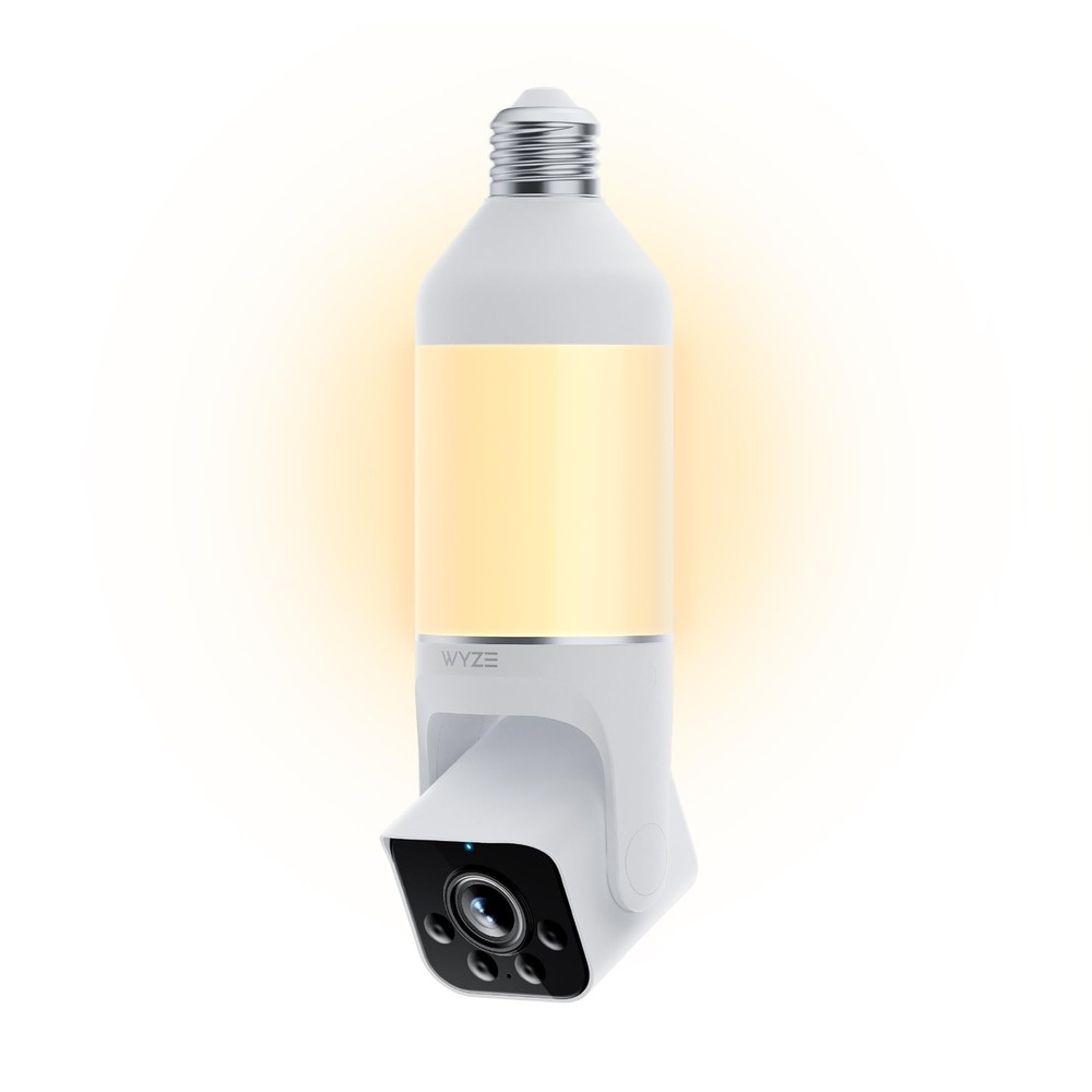 Camara De Seguridad En Bombilla Với Vision Nocturna A Color Y Sirena Pro