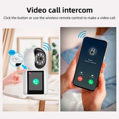 KERUI 1080P 2MP HD PTZ WIFI IP Camera Video Calls With 2.8″ Inch IPS Screen