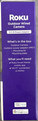 Roku Outdoor Camera Home Security IP65 Weather Resistant Wired