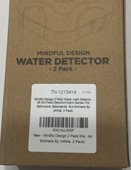 2 Pack Water Leak Detector 95 Db Flood Detection Alarm Sensor For Bathrooms Base