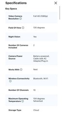 Google – Nest Cam 2 Pack Indoor/Outdoor Wire Free Security Cameras – Snow