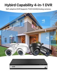 ZOSI 16CH 1080P Home Security Camera System 12 Cameras 80ft Night Vision CCTV