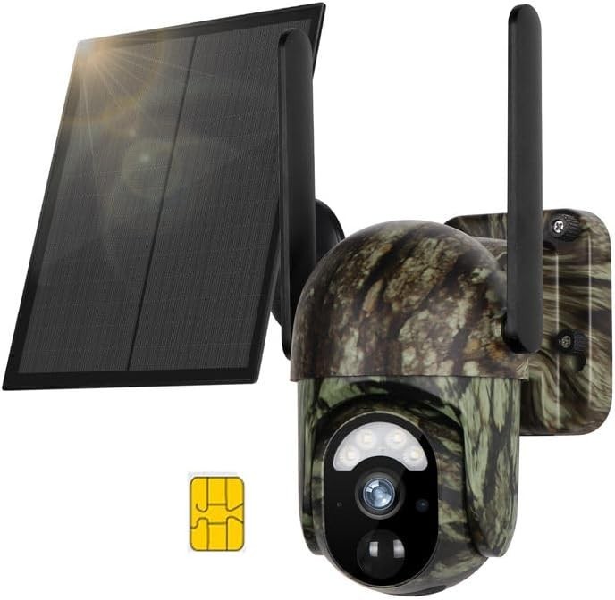 LS Vision LS-4GS16M-EU-S Camouflage Solar Outdoor Camera | Night Vision 360° …