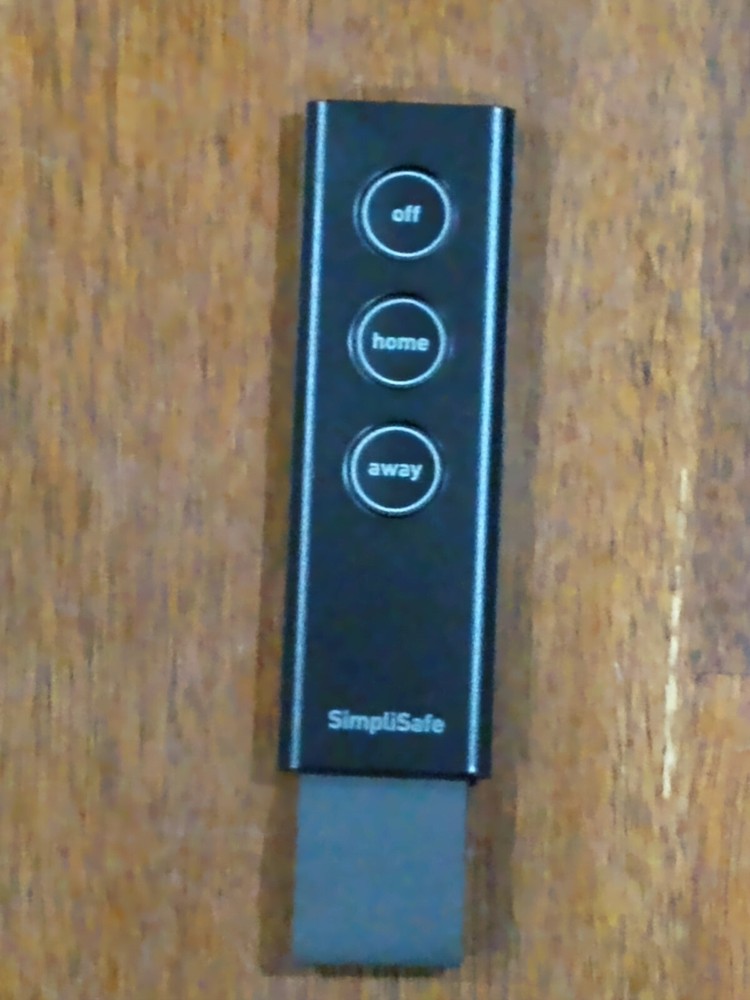 SimpliSafe Key Fob Remote Control Model SSKF3 Black For SimpliSafe System (NEW)*