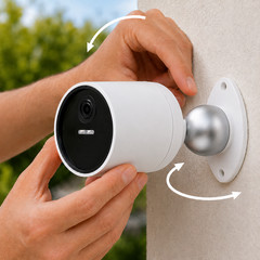 Magnetic Wall Mount for SimpliSafe Wireless Outdoor Camera Metal Holder