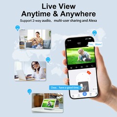 ARCCTV Outdoor Solar Security Camera 4MP System 5G Wifi Wireless Battery 4CH