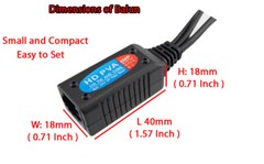 4x Passive Audio Video Balun with Power Cat5e Cat6 Cable to BNC Male Adapter 8MP