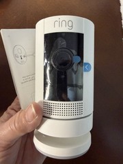 Ring Stick Up Cam Battery Wireless Wi-Fi Indoor/Outdoor 1080p Alexa + Cord/Extra