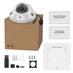 Vikylin 8MP Dual Light Color+IR POE Mini Dome 4K Camera Onvif MIC Speaker 2.8mm