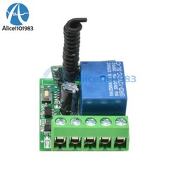 433MHZ DC12V 10A 1CH Wireless Relay RF Remote Control Switch Receiver