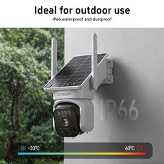 5G Wireless Security IP Camera System With Solar Panel Monitor Night Vision 500G
