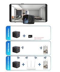 HD , Wireless Mini for Office & Home Small with Night Vision with Android & iOS