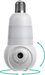 Luna Light Bulb Security Cameras Wireless Outdoor Indoor, 360° Pan Tilt, Color N