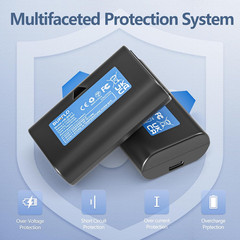 Burflo 2-Pack Rechargeable Batteries for Simplisafe Wireless Outdoor Security Ca