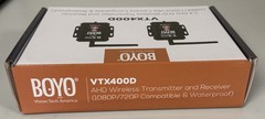 BOYO VTX400D 2.4GHz AHD Wireless Transmitter and Receiver Camera Comp&Waterproof