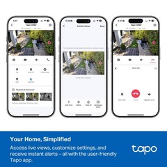 TP-Link – Tapo Wired Dual-Lens, Pan-Tilt Security 2K QHD Camera, 360° Coverag…