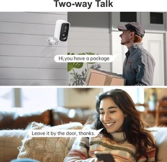 Wireless Security Camera For Home Outdoor Security, Solar/Battery Powered 2K HD