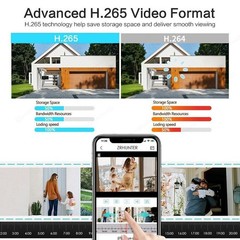 4MP Wireless Home Security Camera System Solar Wifi IP Cameras 10” Monitor NVR