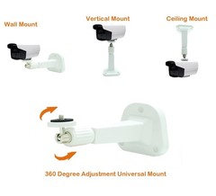 Adjustable Universal Wall Ceiling Mounts, Bestga BS07 15.5cm Pan Tilt