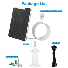 Solar Panel Charger For Arlo Ultra/Ultra 2/Pro 3/Pro 4/Pro 3 Floodlight Camera