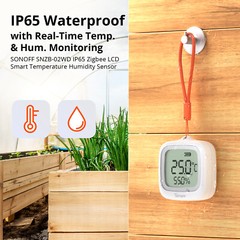 SONOFF SNZB-02WD IP65 Zigbee LCD Smart Temperature Humidity Sensor Measurement
