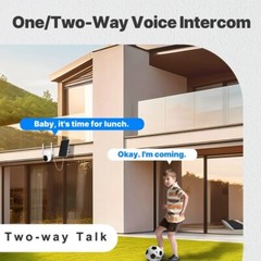 4pcs-Outdoor Security Camera 2K HD Solar Cloud IP Waterproof Night Vision 2.4Ghz