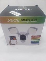 AWOW Smart WiFi Floodlight Camera, Android/iOS, 2500 Lumens (E97A)