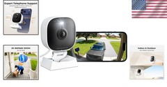 Durable 2K Security Camera System with Local Recording & Cloud Storage Support