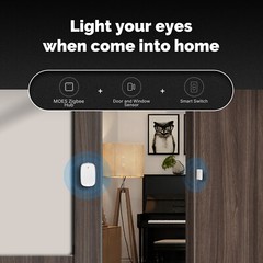MOES ZigBee Smart Door Window Sensor Detector Home Alarm System Alexa Google APP