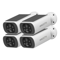 ARCCTV 4Pack 4MP WiFi6 Wireless Solar Power Security Camera Outdoor Night Vision