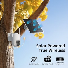 4G LTE Cellular Solar Wireless Security Camera Lifetime Free Unlimited Data