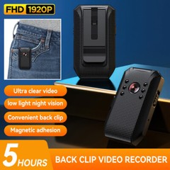 Body Camera HD 1080P Video DVR Clip IR Night Vision Cam with Free 64GB SD Card