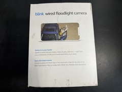 Blink Wired Floodlight Camera Black 2600 Lumens HD Security Camera Open Box