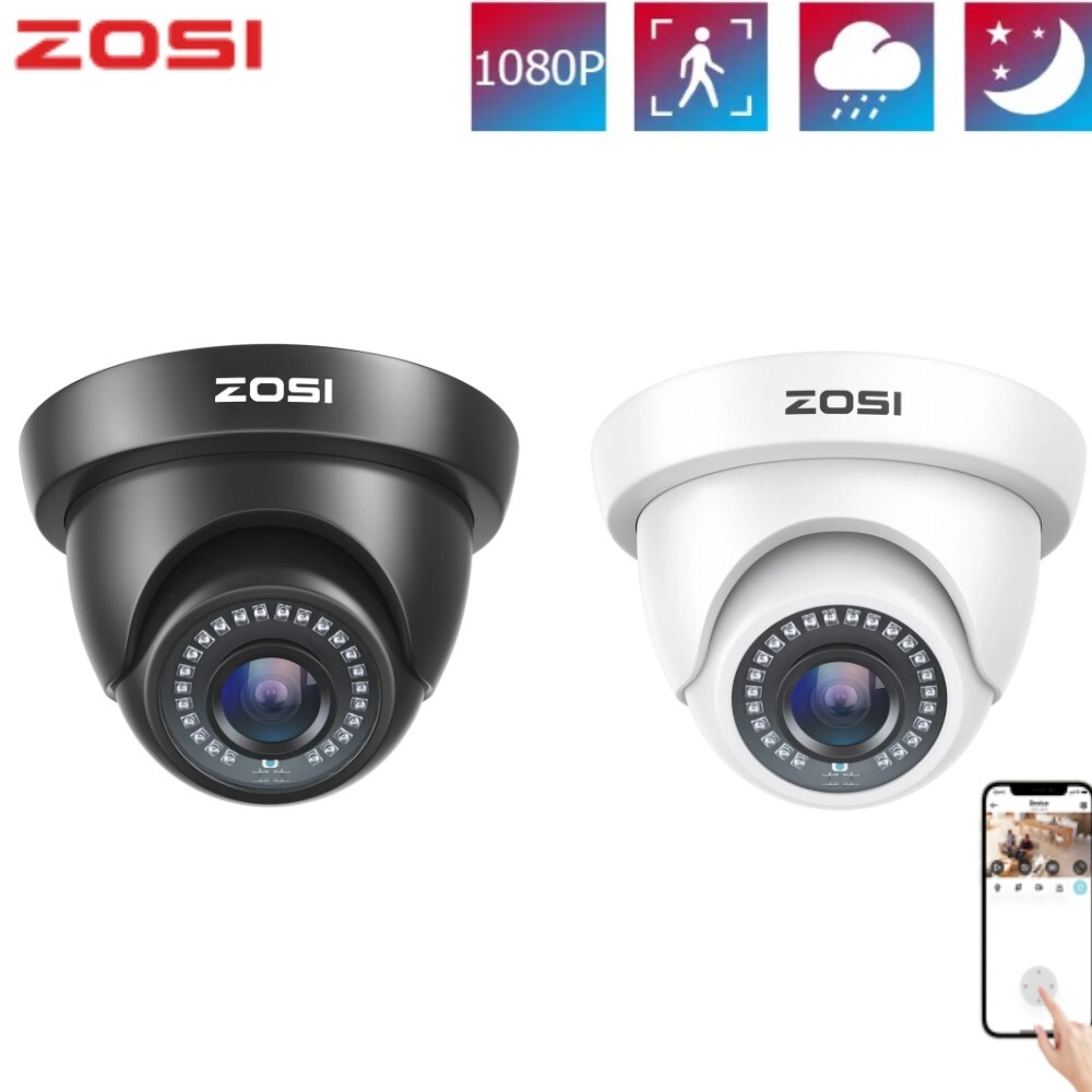 ZOSI 4in1 1080p HD CCTV Security Camera Home Surveillance Camera IP66 Day Night