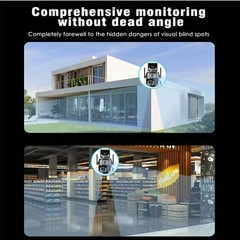 WIFI Outdoor 128GB Security Camera Dual Lens Motion Tracking PTZ CCTV Wide Angle