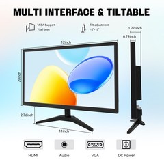Ercgwop Monitor 22 Inch Fhd 1920X1080P Ips Pc Monitor 10-Point Touch Screen