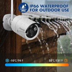 Wireless Security Camera System Outdoor Home 3MP 8CH With 1TB Hard Drive WiFi HD
