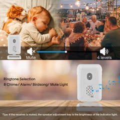 Home Security Wireless Motion Sensor Alarm Driveway Detector Waterproof Outdoor