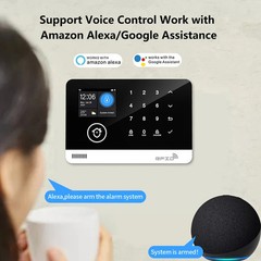 Tuya Smart WiFi GSM Home Security Alarm System Touch Keyboard RFID APP Control