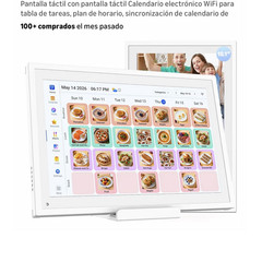 10.1 in Smart Display Digital Calendar Wi-Fi Touch Control, White