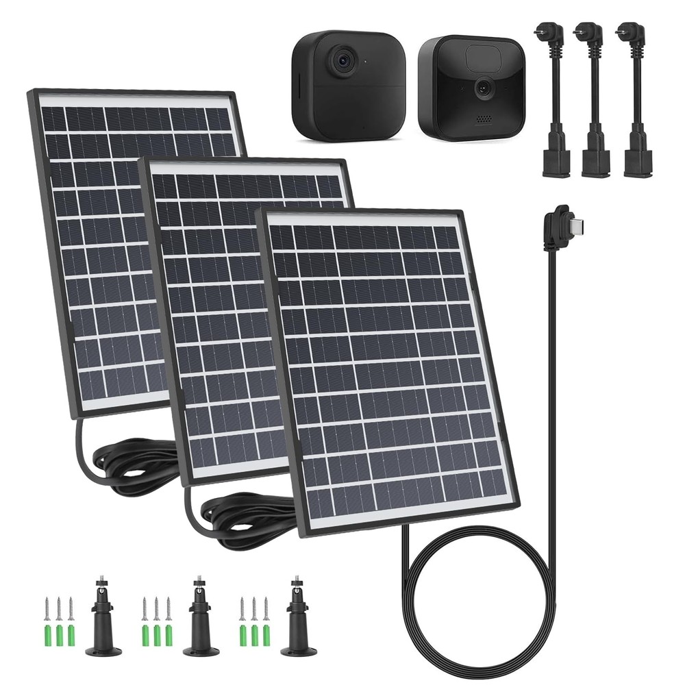 3 Pack 7W Solar Panel Compatible with Blink Outdoor 4 (4th Gen)/ (3rd Gen) XT…