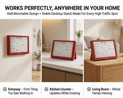 7″ E-Ink Family Calendar, Smart Shared Schedule Display for Home Organization