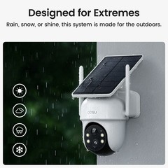 AOSU Solar Security Cameras Outdoor Wireless,4 Cam-Kit,2K Color Night Vision NEW