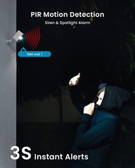 ieGeek Outdoor Wireless 2K Battery-powered WiFi Security Camera Night Vision
