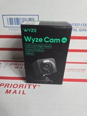 Wyze Cam v4 2.5K QHD Indoor/Outdoor WiFi Smart Security Camera Wired Black