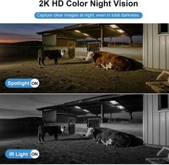 4G LTE Security Camera No Internet Needed, Free Cloud Storage, 360° PTZ Outdo…