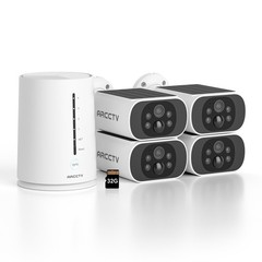 ARCCTV Solar Security Camera System Wireless Color Night Vision Human Detection