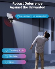 ZOSI 5MP/4K POE Security IP Camera Audio Auto Track Color Night Vision AI Detect