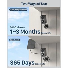 2-Pack Security Cameras Wireless Outdoor, 2K Battery Powered AI Motion Detection