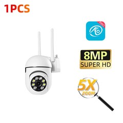 8MP 2.4G WiFi Indoor Security Camera IP 5X Zoom Auto Tracking Alarm O-Kam